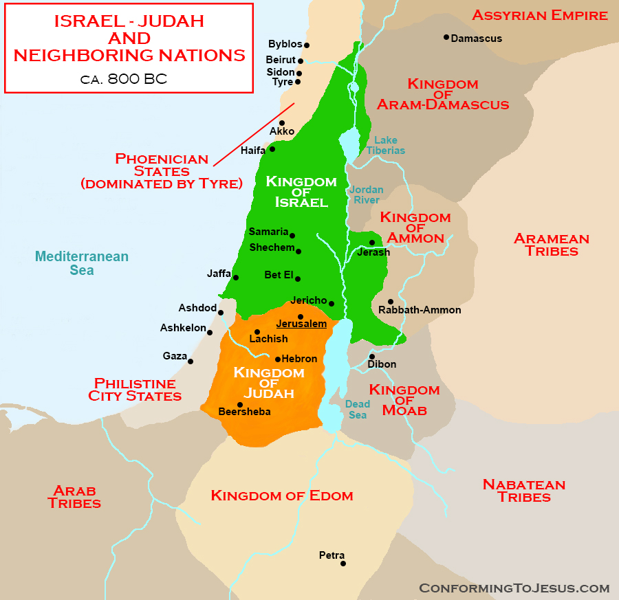 map of judah and israel Map Of Israel Neighboring Nations Israel Bordering Nations map of judah and israel