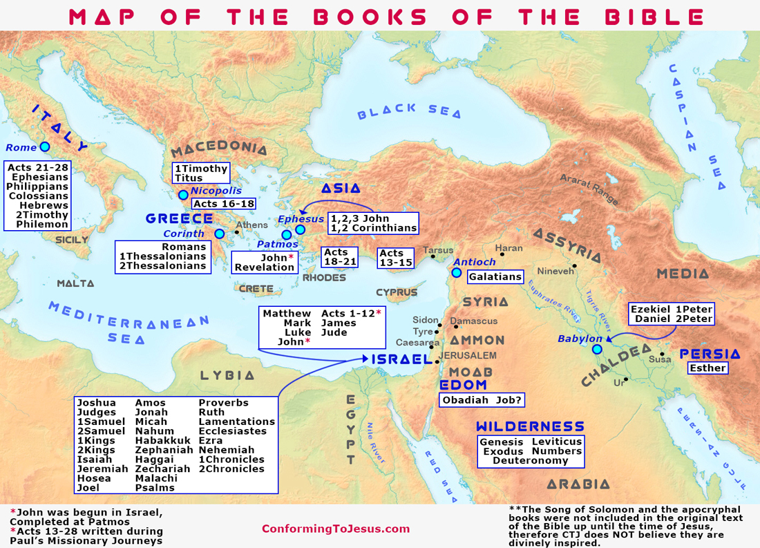 New Testament Maps And Charts